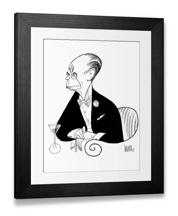 Framed Print : Caricature Of Cole Porter