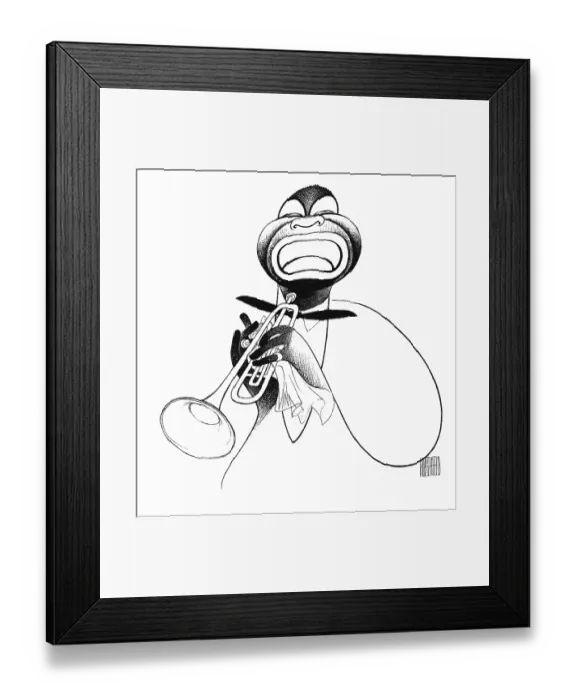 Framed Print : Caricature Of Louis Armstrong