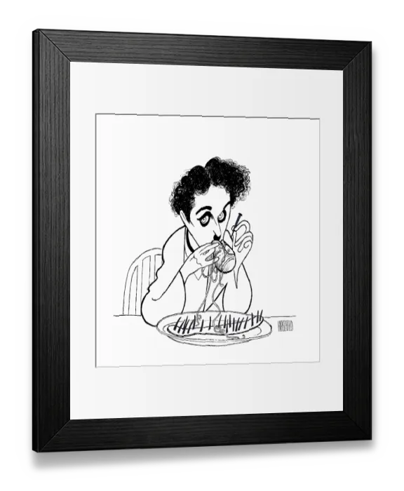 Framed Print : Caricature Of Charlie Chaplin Framed Print : Caricature Of Charlie Chaplin