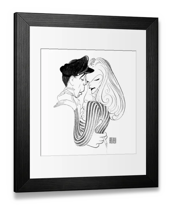 Framed Print : Caricature Of The Cast Of To Have And Have Not Framed Print : Caricature Of The Cast Of To Have And Have Not