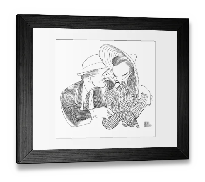 Framed Print : Caricature Of The Cast Of Woman Of The Year Framed Print : Caricature Of The Cast Of Woman Of The Year