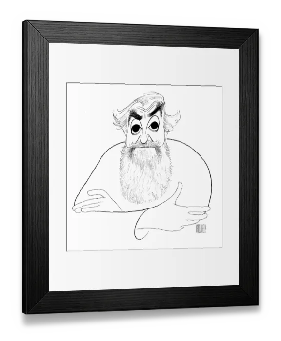 Framed Print : Caricature Of Al Hirschfeld Framed Print : Caricature Of Al Hirschfeld