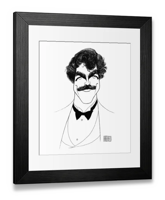 Framed Print : Caricature Of Tom Selleck