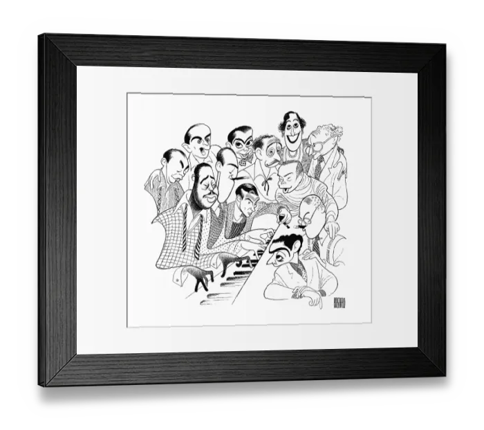 Framed Print : Caricature Of American Songwriters