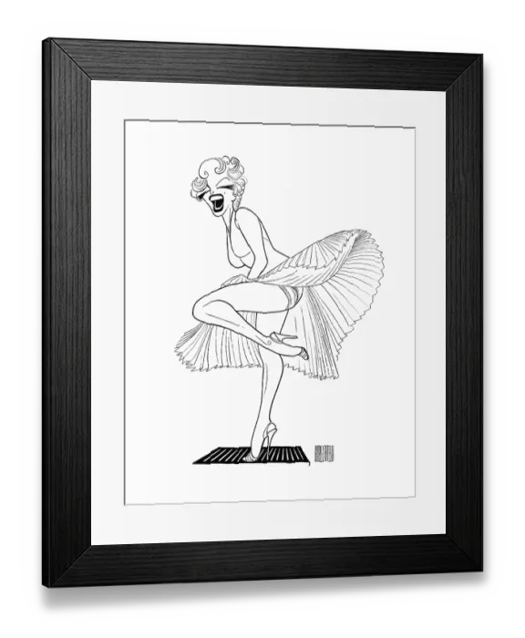 Framed Print : Caricature Of Marilyn Monroe Framed Print : Caricature Of Marilyn Monroe