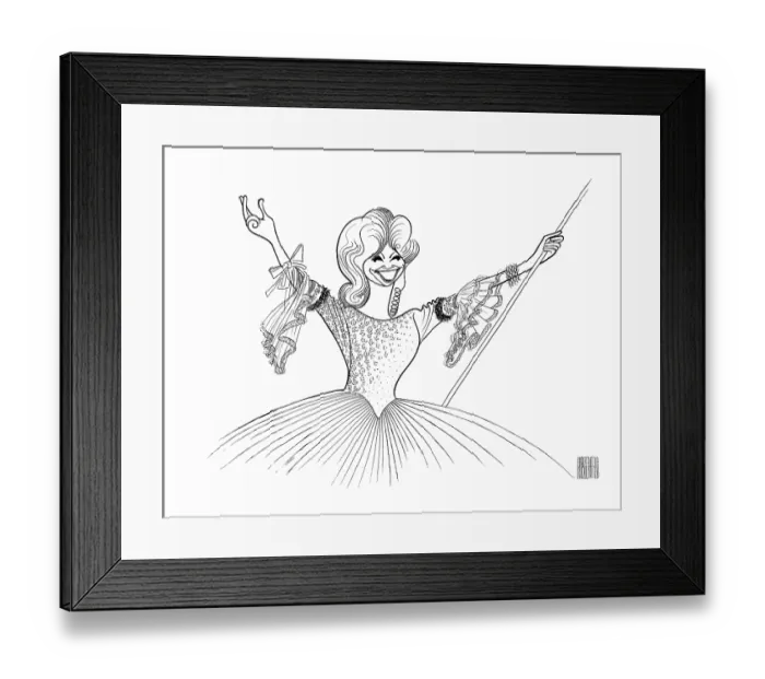 Framed Print : Caricature Of Beverly Sills Framed Print : Caricature Of Beverly Sills
