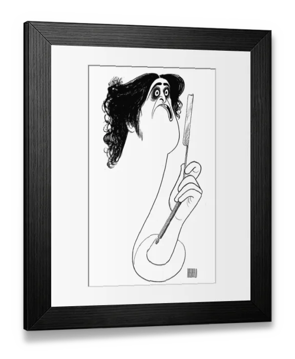 Framed Print : Caricature Of Len Cariou Framed Print : Caricature Of Len Cariou