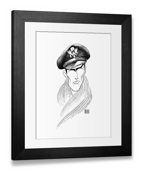 Framed Print : Caricature Of Gregory Peck