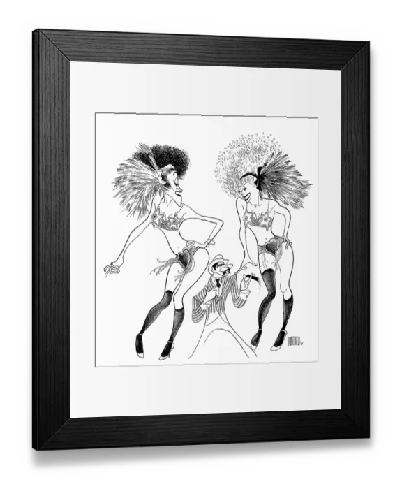Framed Print : Caricature Of The Cast Of Chicago Framed Print : Caricature Of The Cast Of Chicago