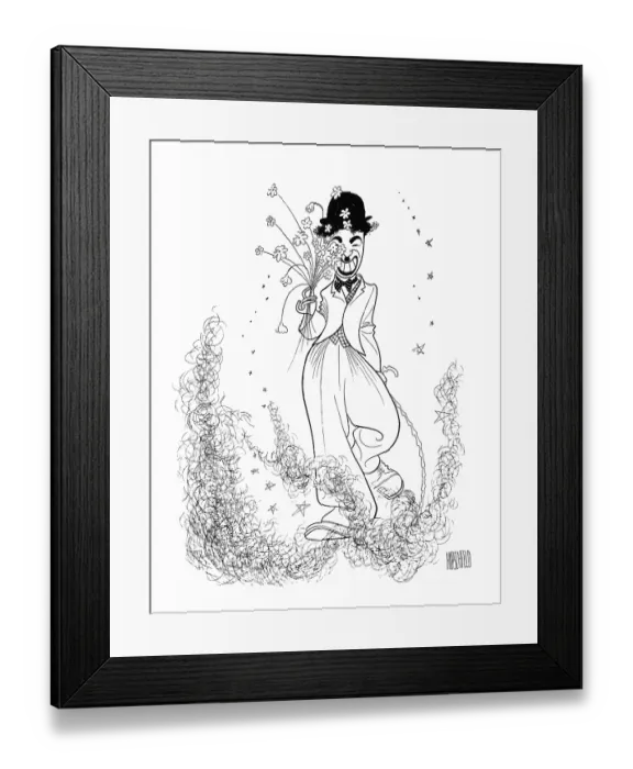 Framed Print : Caricature Of Charlie Chaplin Framed Print : Caricature Of Charlie Chaplin