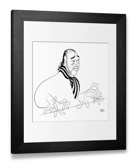 Framed Print : Caricature Of Duke Ellington