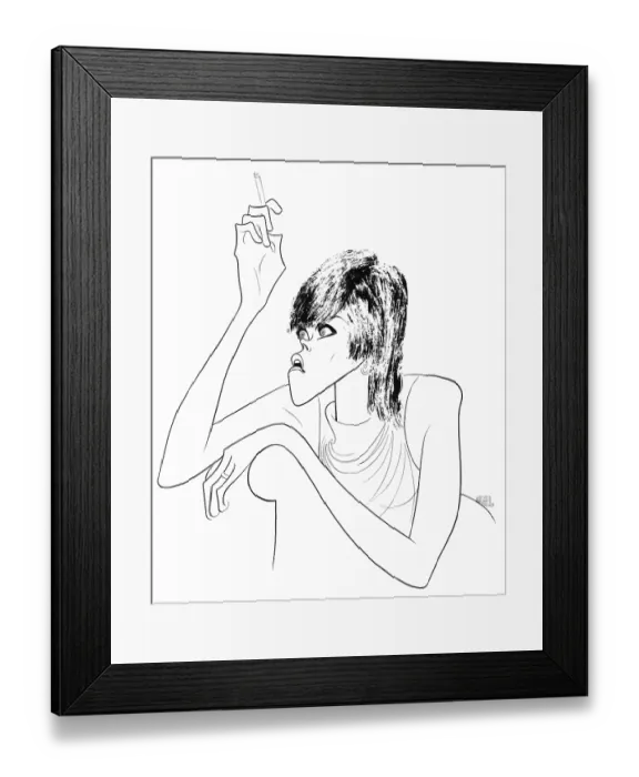 Framed Print : Caricature Of Jane Fonda Framed Print : Caricature Of Jane Fonda
