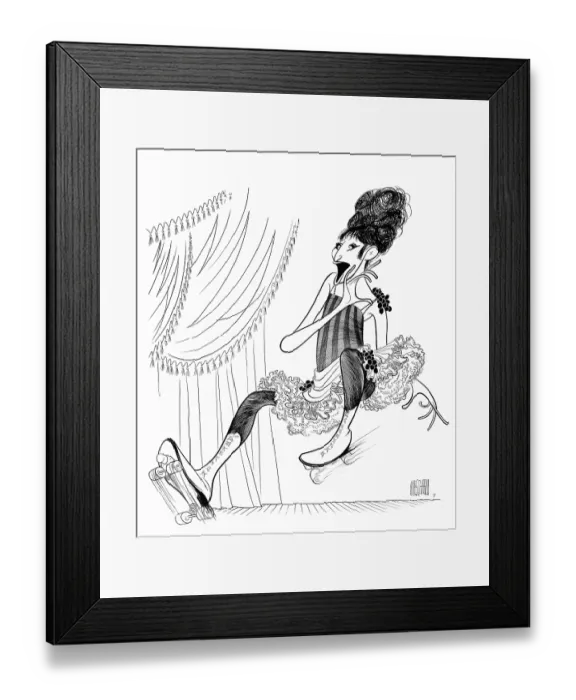 Framed Print : Caricature Of Barbra Streisand Framed Print : Caricature Of Barbra Streisand