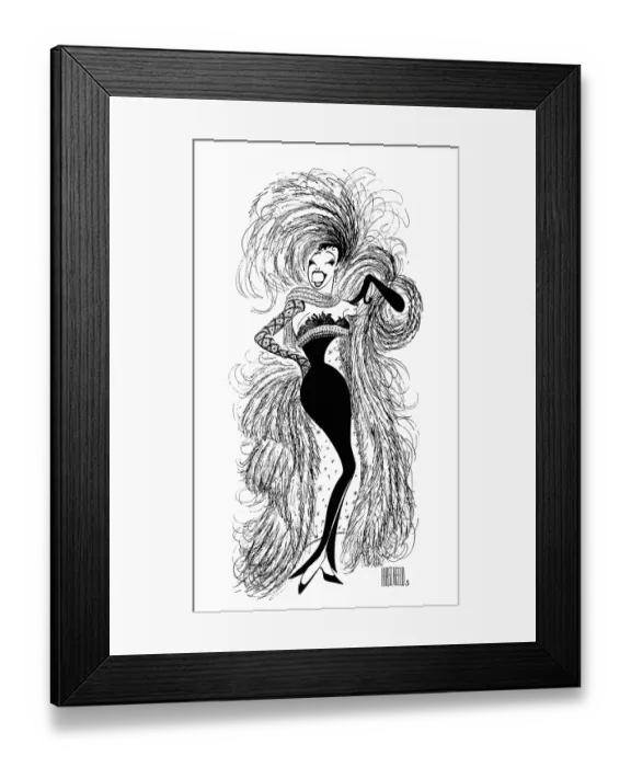 Framed Print : Caricature Of Josephine Baker Framed Print : Caricature Of Josephine Baker