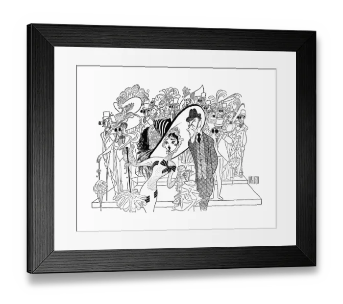 Framed Print : Caricature Of The Cast Of My Fair Lady Framed Print : Caricature Of The Cast Of My Fair Lady