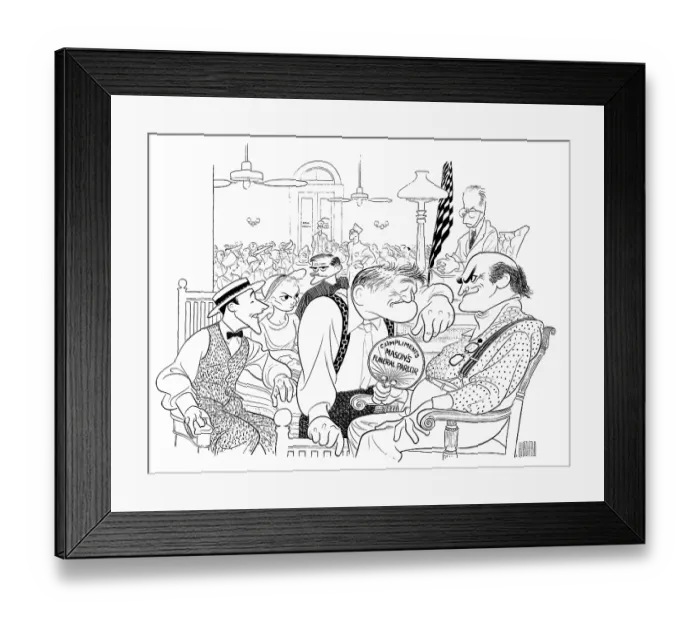 Framed Print : Caricature Of The Cast Of Inherit the Wind Framed Print : Caricature Of The Cast Of Inherit the Wind