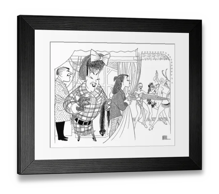 Framed Print : Caricature Of The Cast Of Gypsy Framed Print : Caricature Of The Cast Of Gypsy