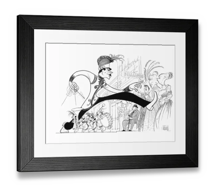 Framed Print : Caricature Of The Cast Of The Music Man Framed Print : Caricature Of The Cast Of The Music Man