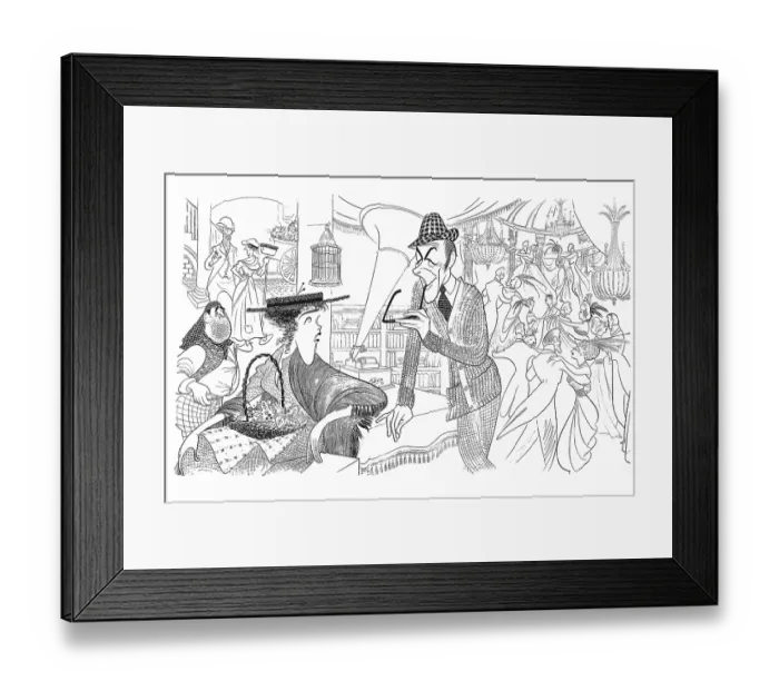 Framed Print : Caricature Of The Cast Of My Fair Lady Framed Print : Caricature Of The Cast Of My Fair Lady