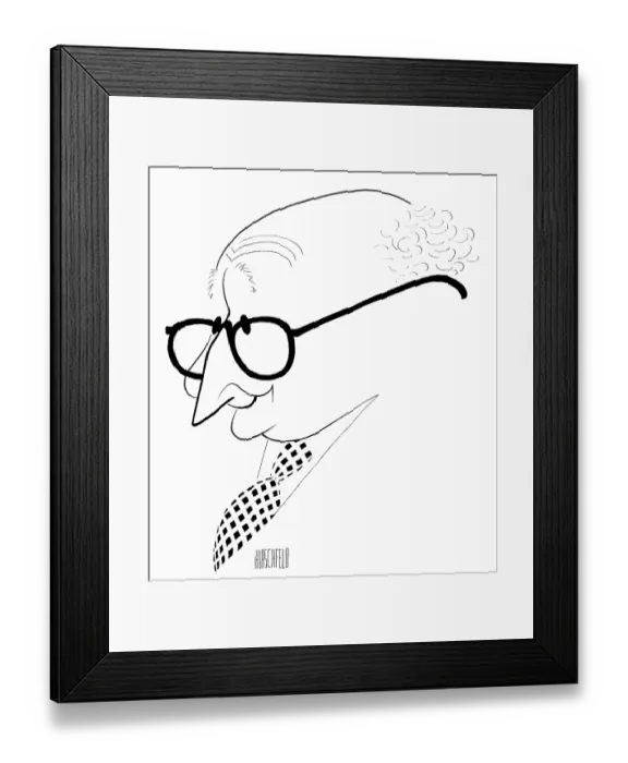 Framed Print : Caricature Of Jerome Kern Framed Print : Caricature Of Jerome Kern