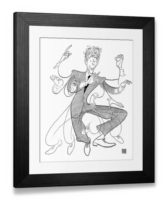 Framed Print : Caricature Of Danny Kaye