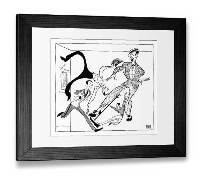 Framed Print : Caricature Of Fred Astaire Framed Print : Caricature Of Fred Astaire