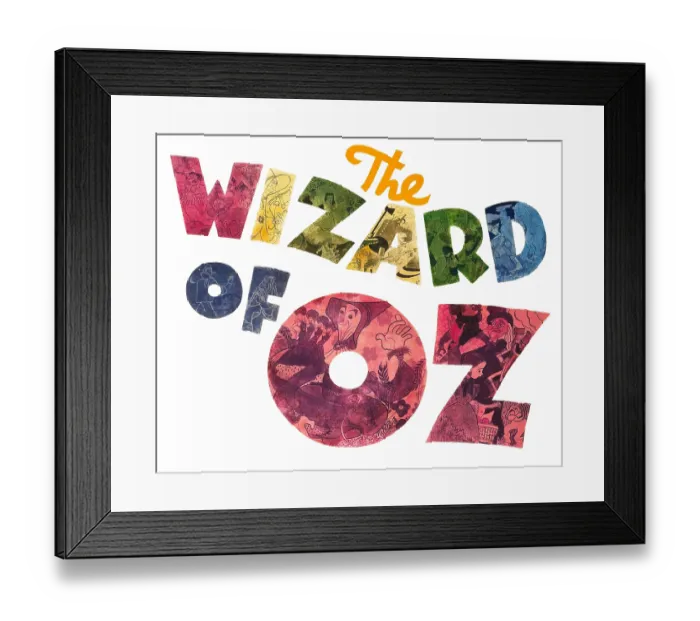 Framed Print : Caricature Of The Wizard Of Oz Framed Print : Caricature Of The Wizard Of Oz