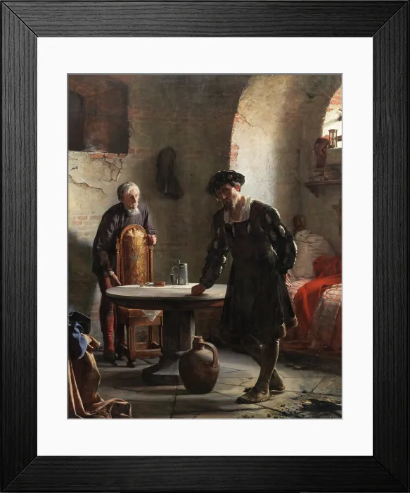 Framed Print : King Christian Ii In Prison Framed Print : King Christian Ii In Prison