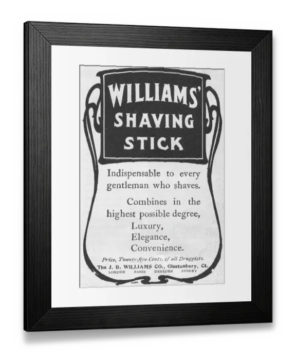 Framed Print : Williams Shaving Stick Framed Print : Williams Shaving Stick