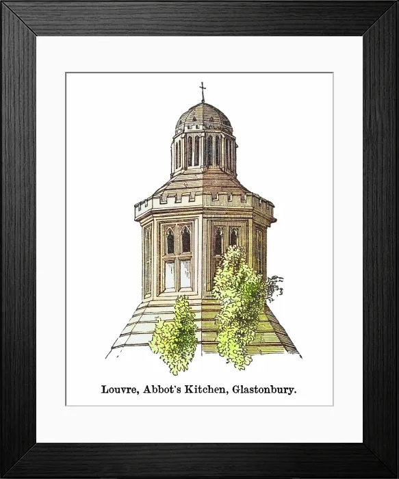 Framed Print : Old engraved illustration of Louvre, Abbot's Kitchen, Glastonbury Framed Print : Old engraved illustration of Louvre, Abbot's Kitchen, Glastonbury