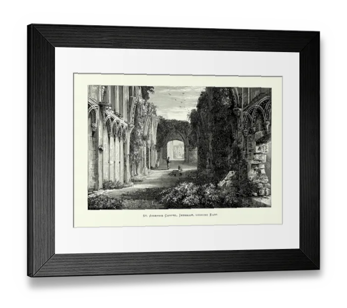 Framed Print : Glastonbury Abbey - St Joseph's Chapel Framed Print : Glastonbury Abbey - St Joseph's Chapel