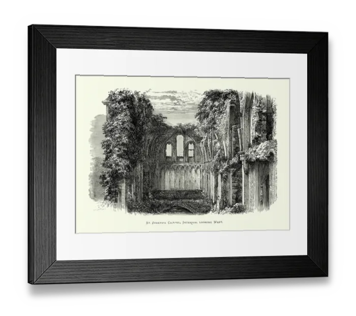 Framed Print : Glastonbury Abbey - St Joseph's Chapel Framed Print : Glastonbury Abbey - St Joseph's Chapel