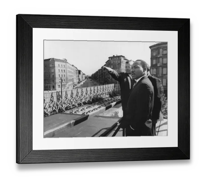 Framed Print : Martin Luther King Jr In Berlin Framed Print : Martin Luther King Jr In Berlin