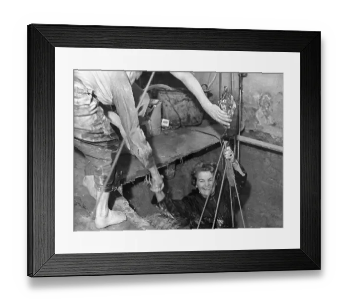 Framed Print : East German Escapes West Via Tunnel Framed Print : East German Escapes West Via Tunnel