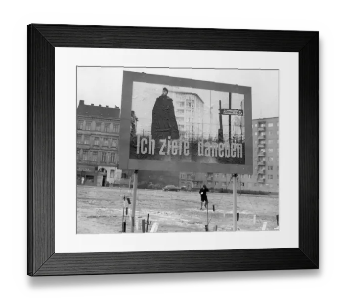 Framed Print : Billboard At Berlin Wall