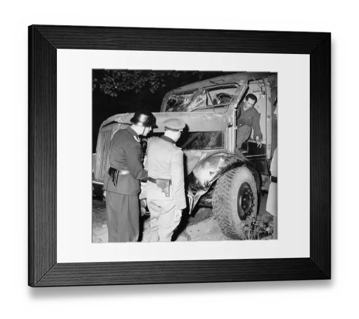 Framed Print : Truck Used To Escape East Germany Framed Print : Truck Used To Escape East Germany