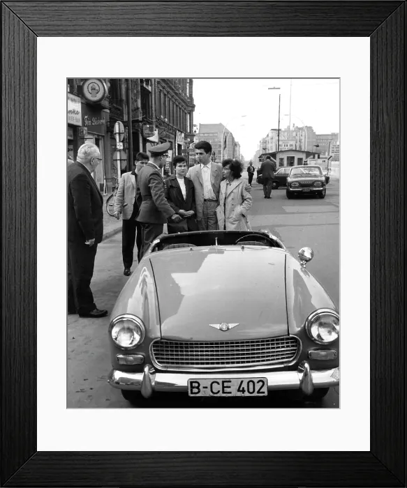 Framed Print : Heinz Meixner At Checkpoint Charlie, Berlin, Germany Framed Print : Heinz Meixner At Checkpoint Charlie, Berlin, Germany