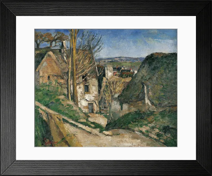 Framed Print : The House of a Hanged, by Paul Cézanne, 1873, XIX Century, oil on canvas Framed Print : The House of a Hanged, by Paul Cézanne, 1873, XIX Century, oil on canvas