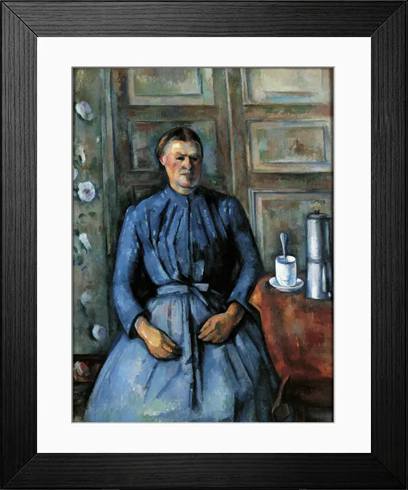 Framed Print : Woman with a Coffeepot, by Paul Cézanne, 1890 - 1895, 19th Century, oil on canvas, 130 x 96, 5 cm