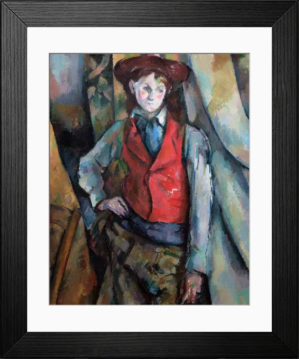 Framed Print : Boy In Waistcoat By Cezanne Framed Print : Boy In Waistcoat By Cezanne