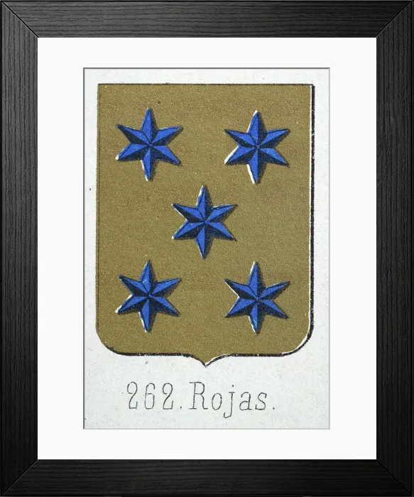 Framed Print : Medieval heraldry, Coat of arms, Shield with, Five, Blue, Stars, Gold, Spanish, Vintage illustration Framed Print : Medieval heraldry, Coat of arms, Shield with, Five, Blue, Stars, Gold, Spanish, Vintage illustration