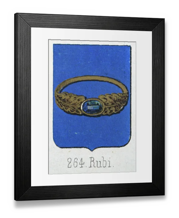 Framed Print : Medieval heraldry, Coat of arms, Shield with, Gold, Ring, Gemstone, Blue, Spanish, Vintage illustration Framed Print : Medieval heraldry, Coat of arms, Shield with, Gold, Ring, Gemstone, Blue, Spanish, Vintage illustration