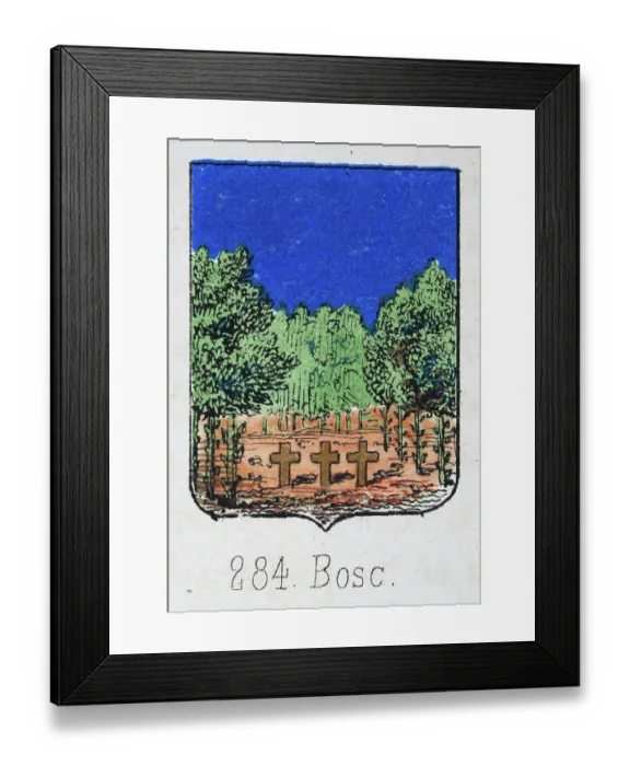 Framed Print : Medieval heraldry, Coat of arms, Shield with, Three, Crosses, Graves, Spanish, Vintage illustration Framed Print : Medieval heraldry, Coat of arms, Shield with, Three, Crosses, Graves, Spanish, Vintage illustration