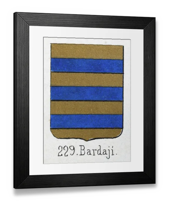 Framed Print : Medieval heraldry, Coat of arms, Shield with, horizontal, Gold, blue, stripes, Spanish, Vintage illustration Framed Print : Medieval heraldry, Coat of arms, Shield with, horizontal, Gold, blue, stripes, Spanish, Vintage illustration