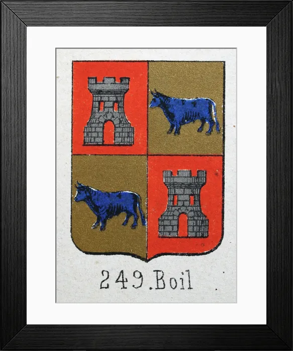 Framed Print : Medieval heraldry, Coat of arms, Shield with, Quartered, Silver, Castle, Blue, Bull, Gold, Spanish, Vintage illustration Framed Print : Medieval heraldry, Coat of arms, Shield with, Quartered, Silver, Castle, Blue, Bull, Gold, Spanish, Vintage illustration