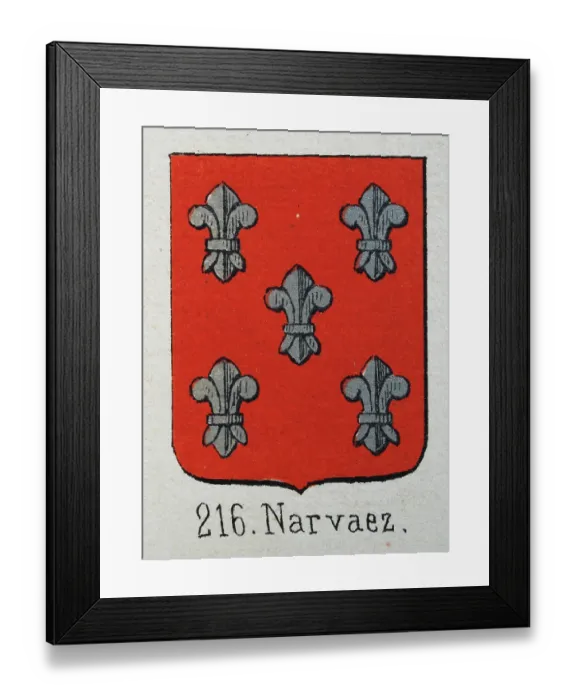 Framed Print : Medieval heraldry, Coat of arms, Shield with, silver, fleur de lis, red, Spanish, Vintage illustration Framed Print : Medieval heraldry, Coat of arms, Shield with, silver, fleur de lis, red, Spanish, Vintage illustration