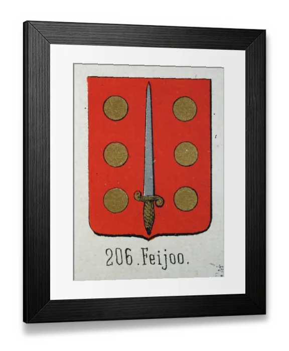 Framed Print : Medieval heraldry, Coat of arms, Shield with, Sword, Six, Gold, Dots, Red, Spanish, Vintage illustration Framed Print : Medieval heraldry, Coat of arms, Shield with, Sword, Six, Gold, Dots, Red, Spanish, Vintage illustration