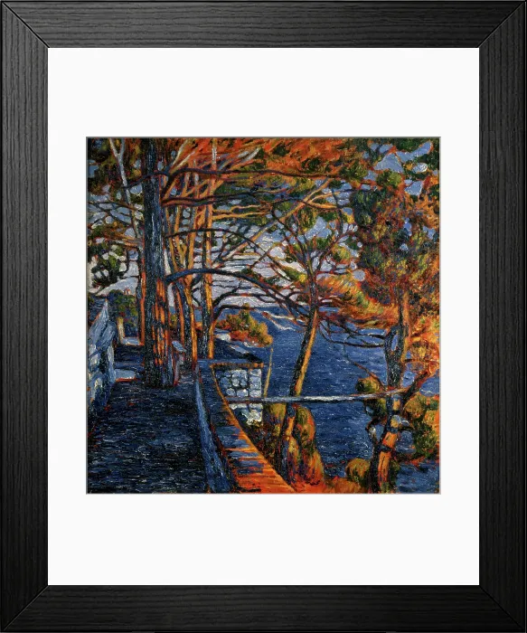 Framed Print : Pine Tree in Portofino, by Rubaldo Merello, 1920, 20th Century, oil on canvas Framed Print : Pine Tree in Portofino, by Rubaldo Merello, 1920, 20th Century, oil on canvas
