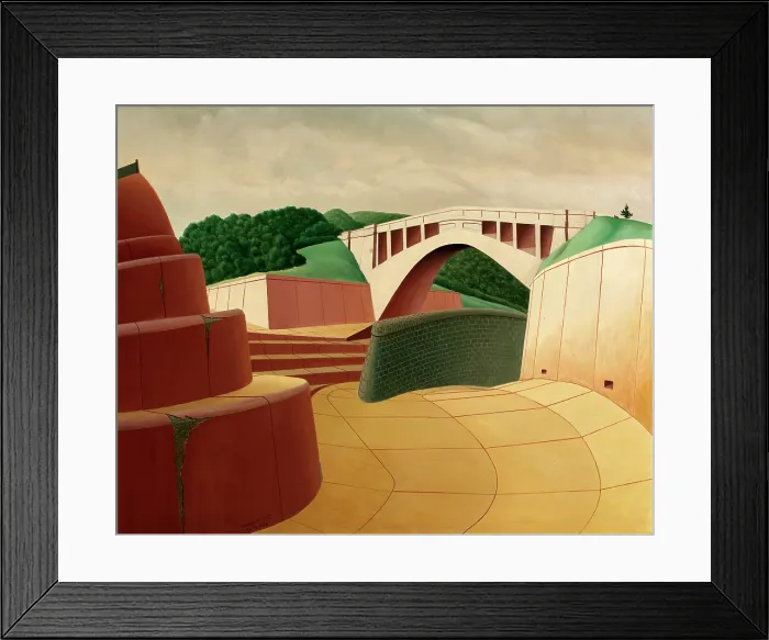 Framed Print : Spillway, Ashokan Dam, 1934. Artist Arnold Wiltz Framed Print : Spillway, Ashokan Dam, 1934. Artist Arnold Wiltz
