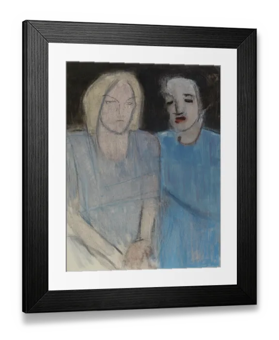 Framed Print : Friends, 1942-1945. Creator: Helene Schjerfbeck Framed Print : Friends, 1942-1945. Creator: Helene Schjerfbeck